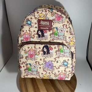 Loungefly Adventure Time Cream and Pink Mini Backpack